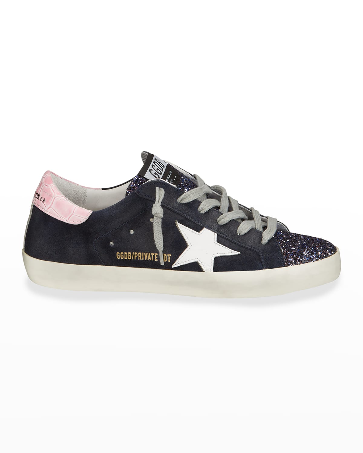 Golden Goose Superstar "Love Me For" Leather LowTop Sneakers with