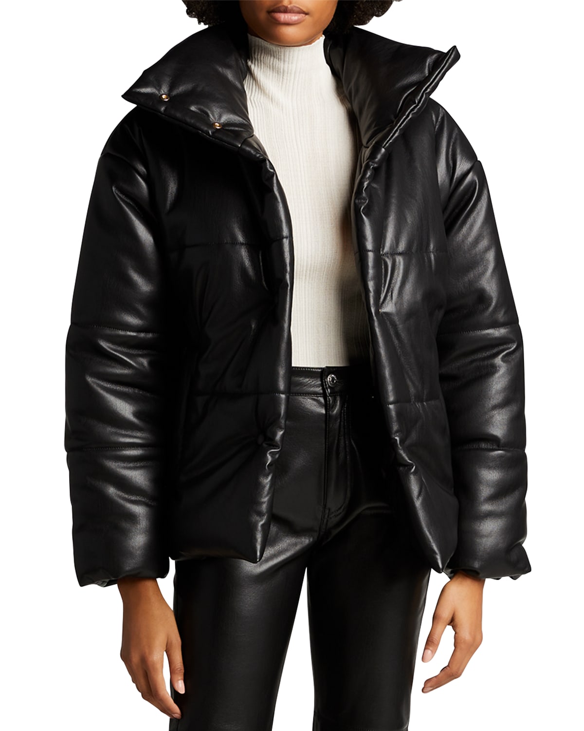 Nanushka Hide Vegan Leather Puffer Jacket