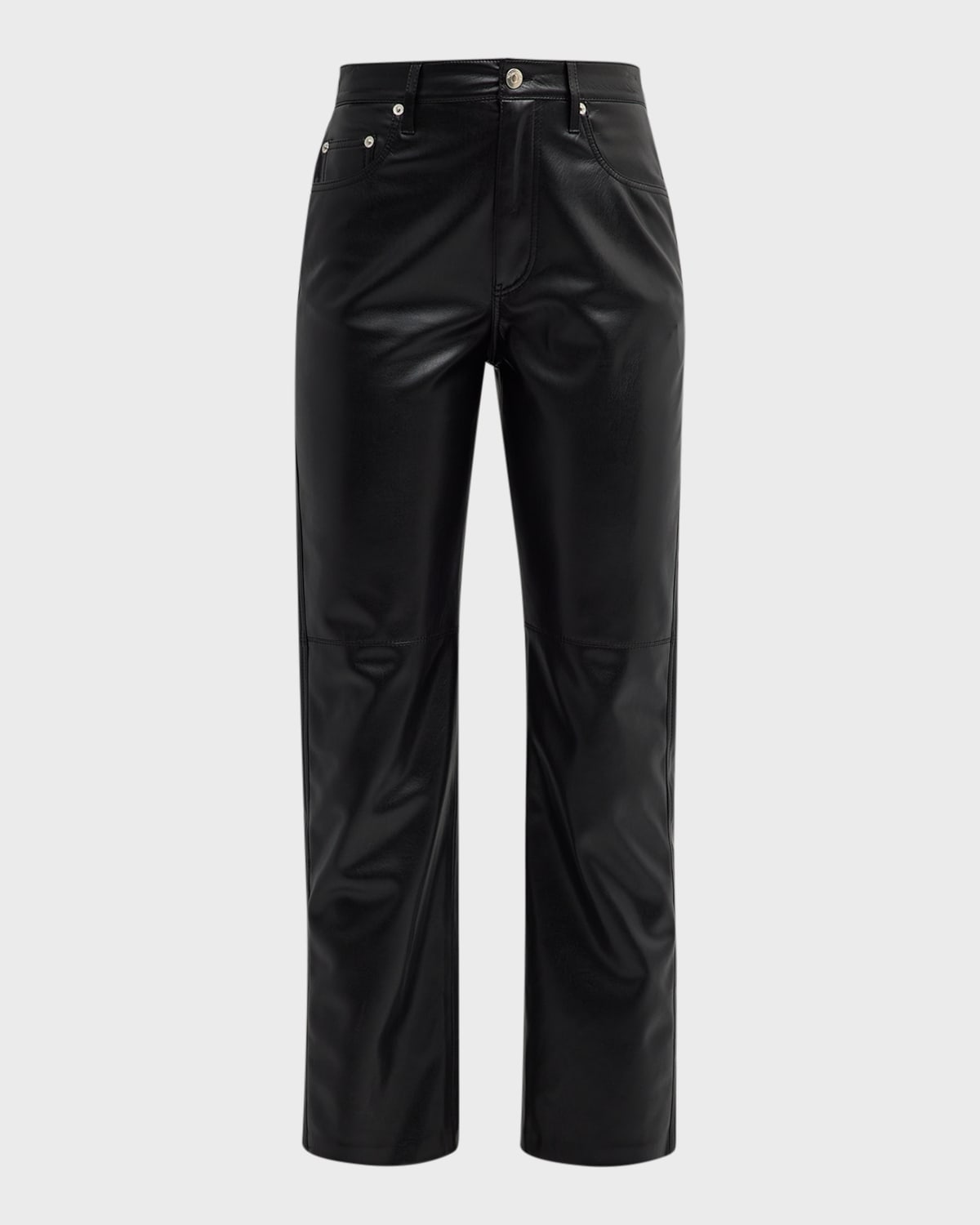 Nanushka Vinni Faux-Leather Ankle Pants