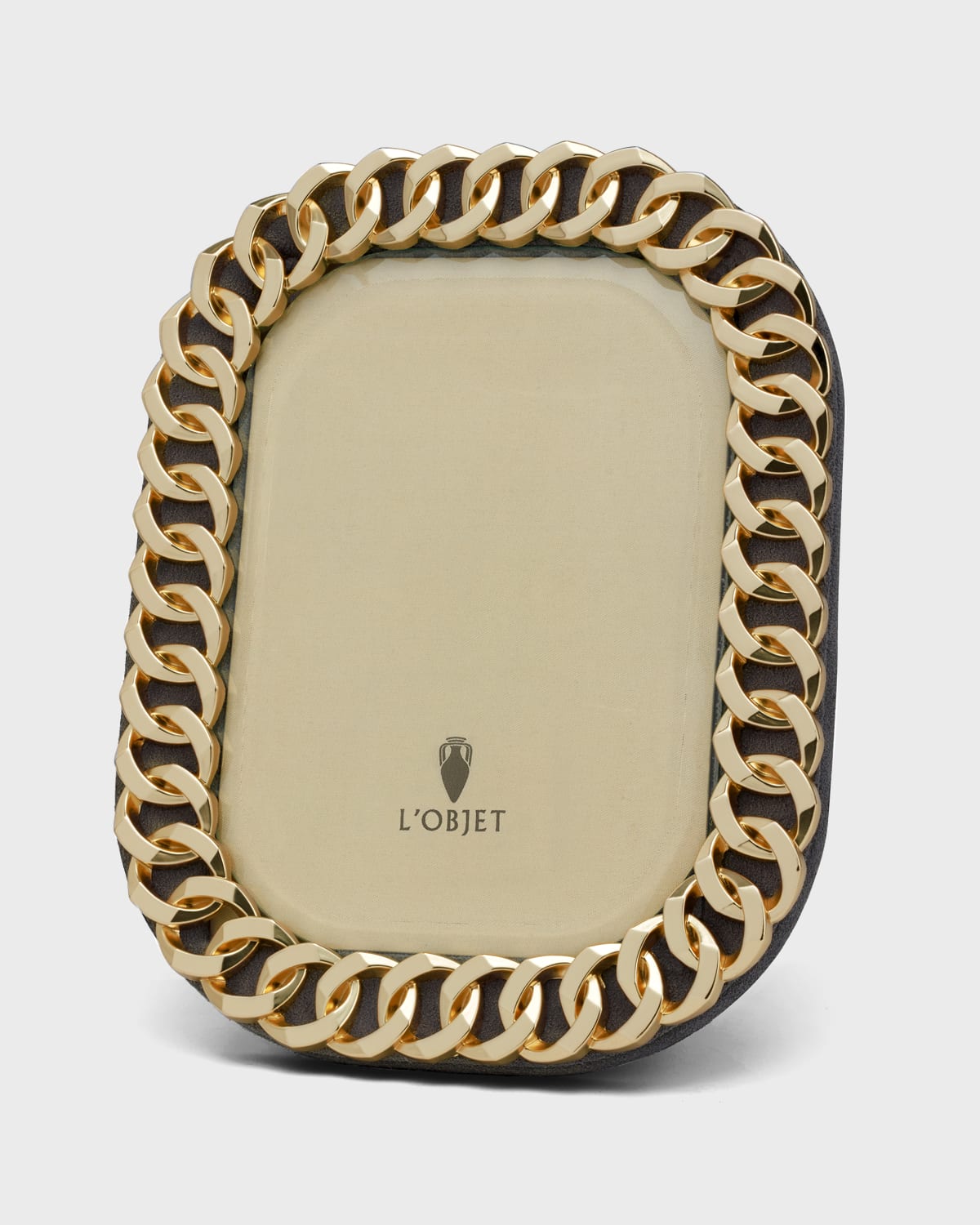 L 'Objet Gold Cuban Link Frame
