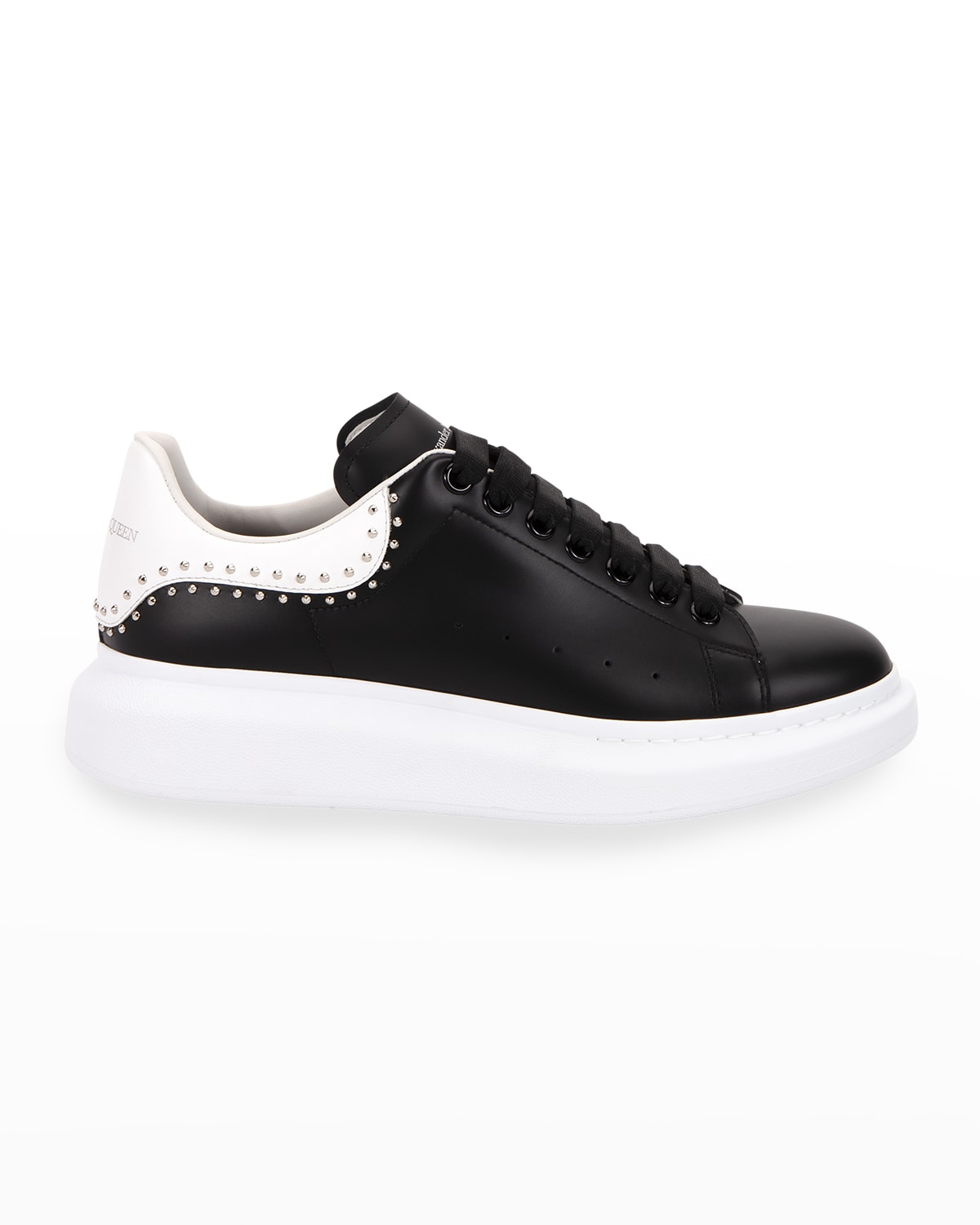 Alexander McQueen Men's Court Mix-Media Platform Sneakers | Neiman Marcus