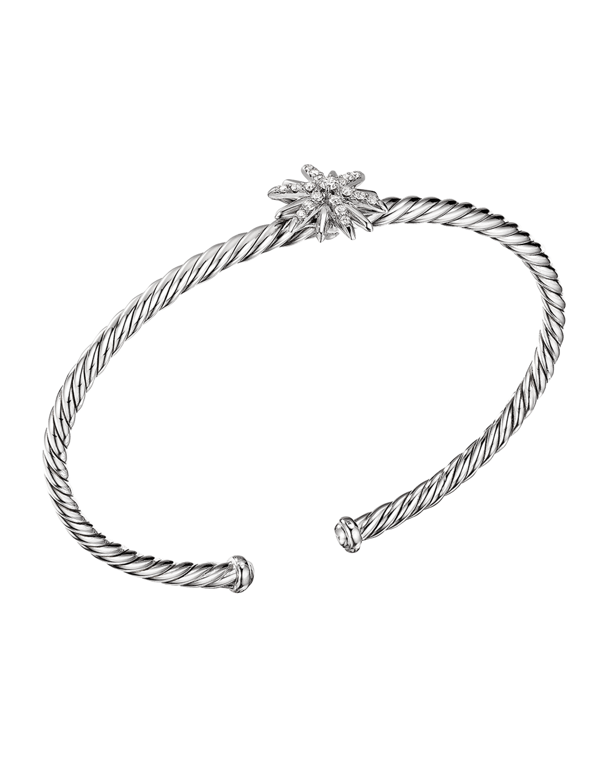 David Yurman Starburst 13mm Cable Station Diamond Bracelet