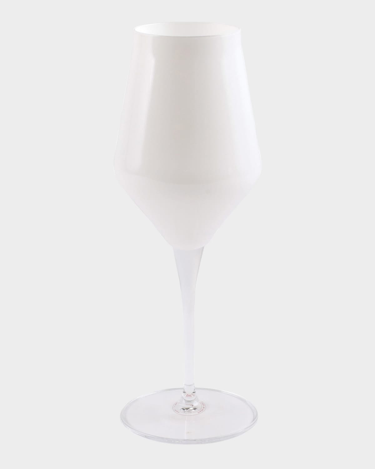 Vietri Contessa White Water Glass