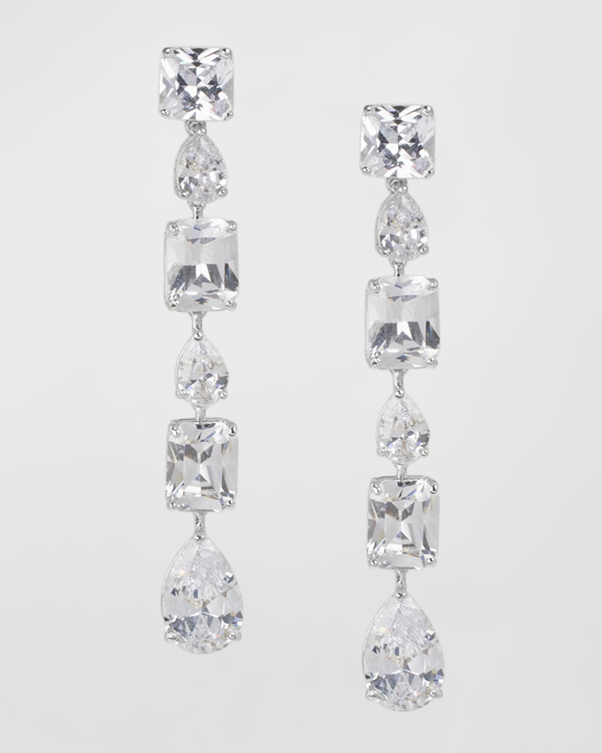 Golconda by Kenneth Jay Lane Multi-Shape Cubic Zirconia Drop Earrings