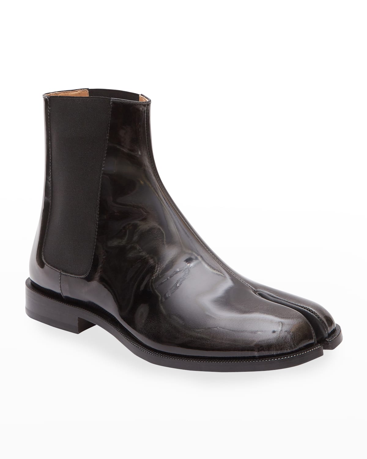 tabi split toe leather ankle boots