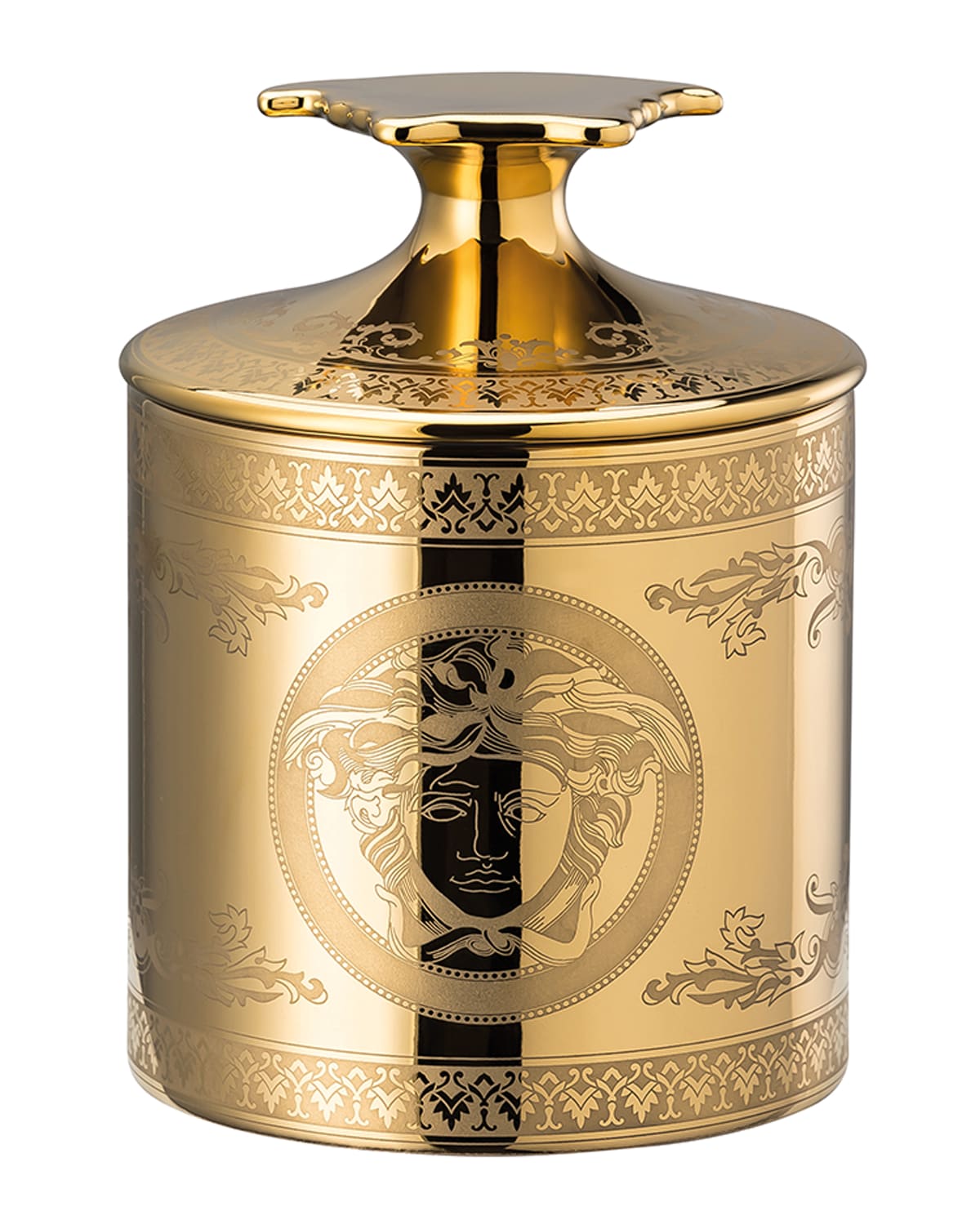 Versace Gold Medusa Votive with Lid