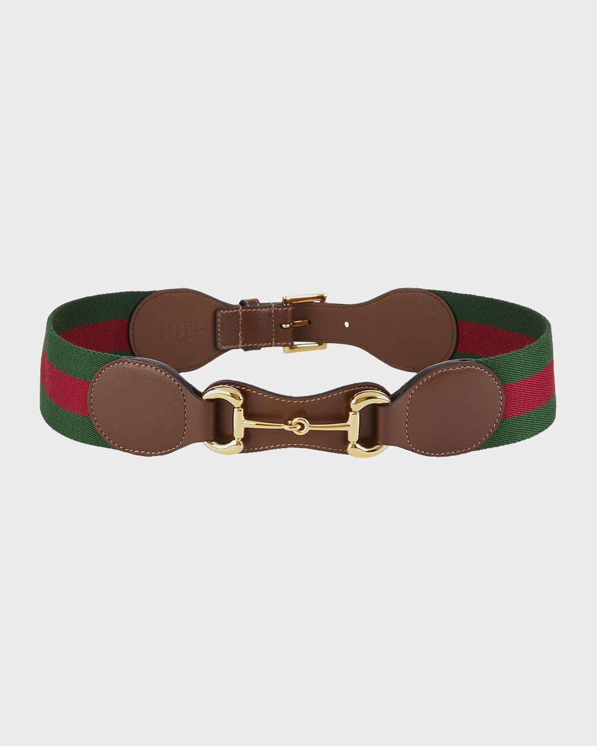 Gucci Elastic Web Belt With Horsebit