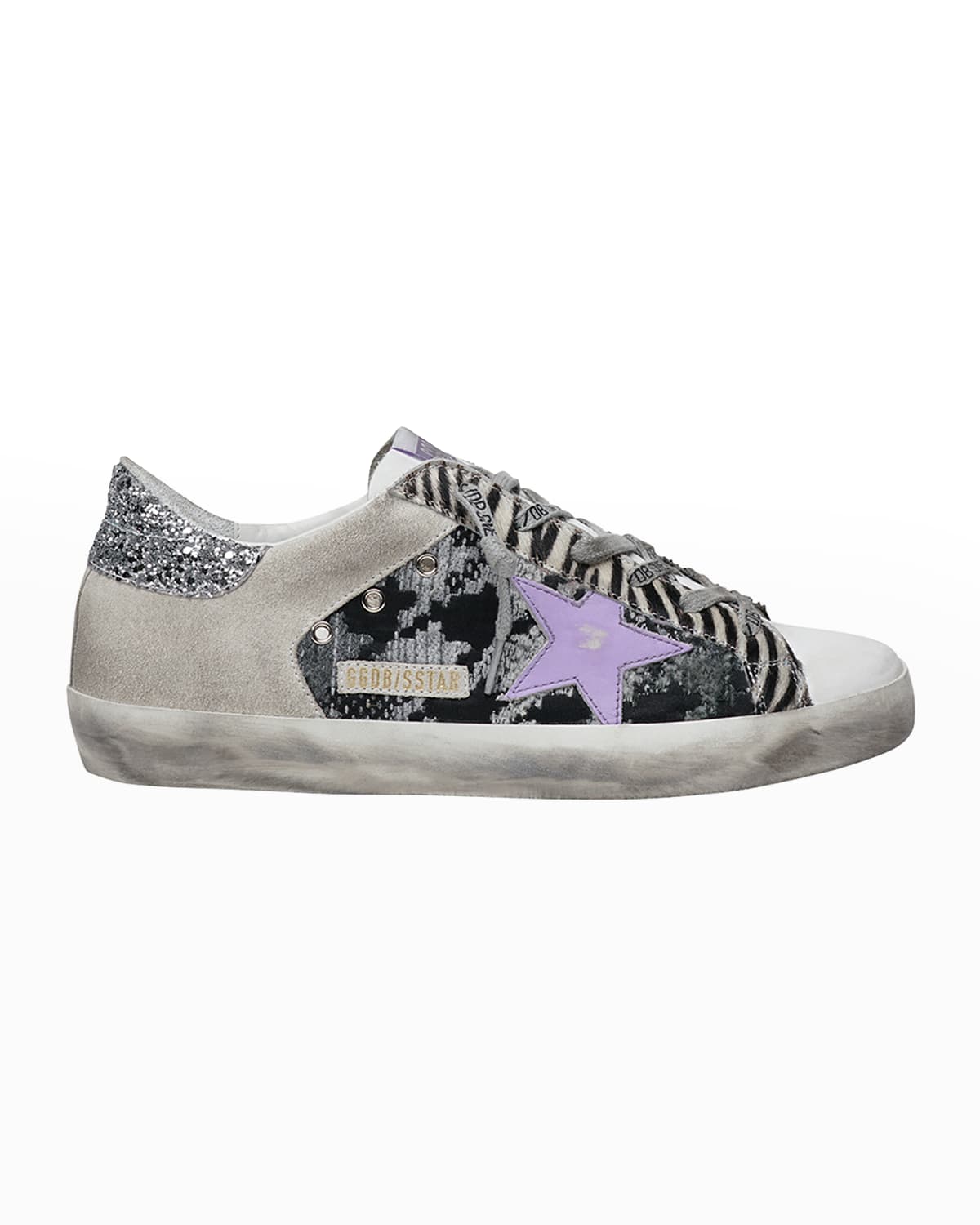 Golden Goose Superstar Animal-Print Court Sneakers