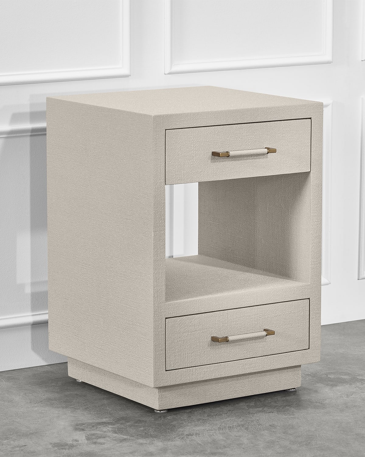 Interlude Home Taylor Small Bedside Chest, Caribbean Sand