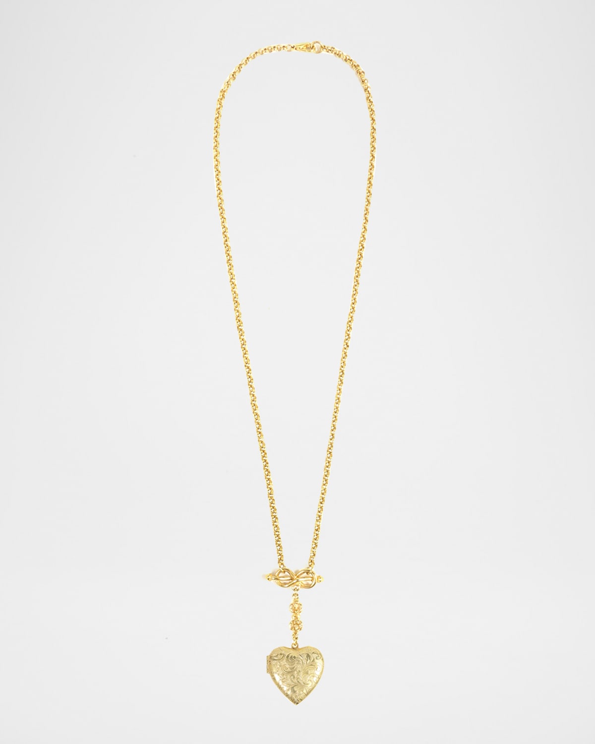 Ben-Amun Chain and Heart Locket Necklace