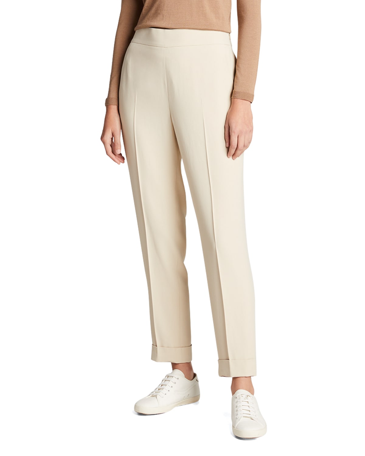 Womens Crepe Pants Neiman Marcus