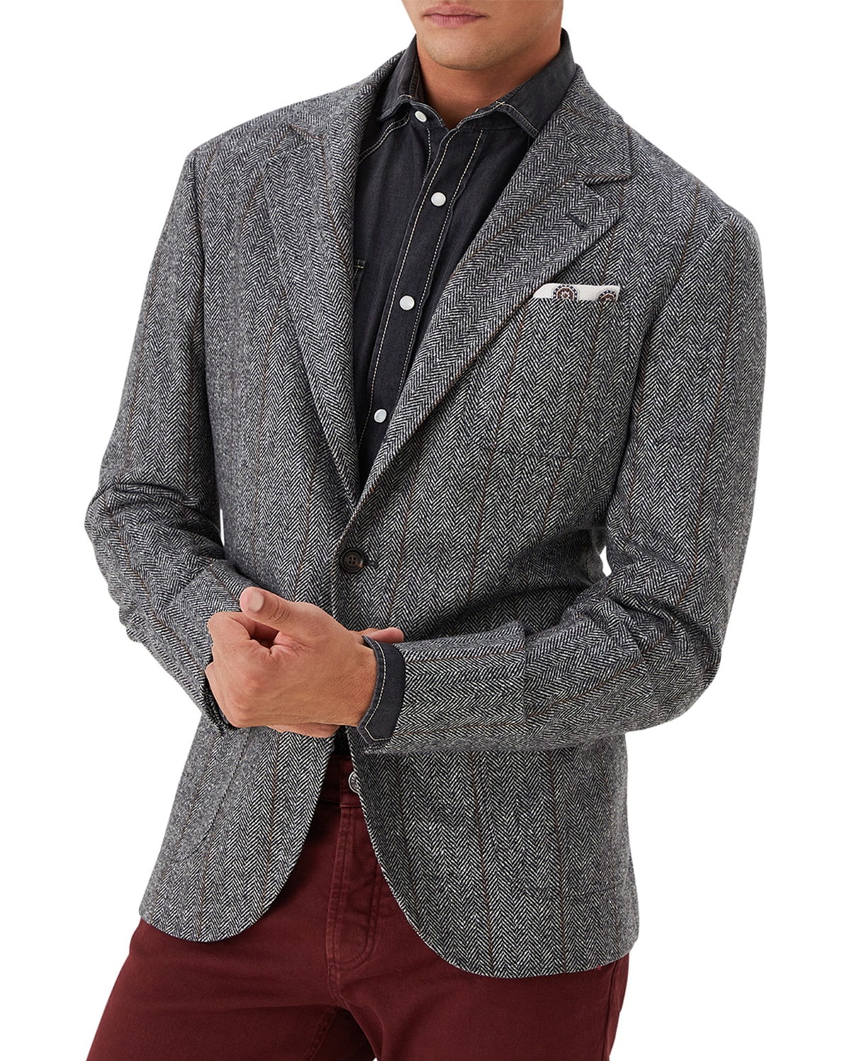 mens grey sports jacket