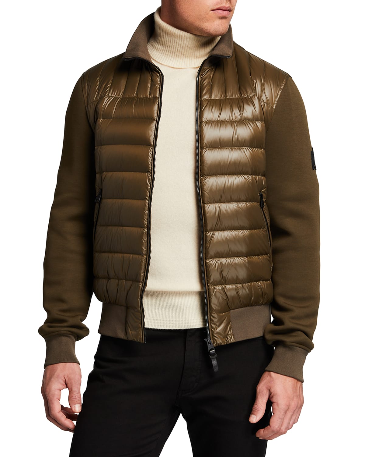 Hudson Men's Leather Bomber Jacket | Neiman Marcus