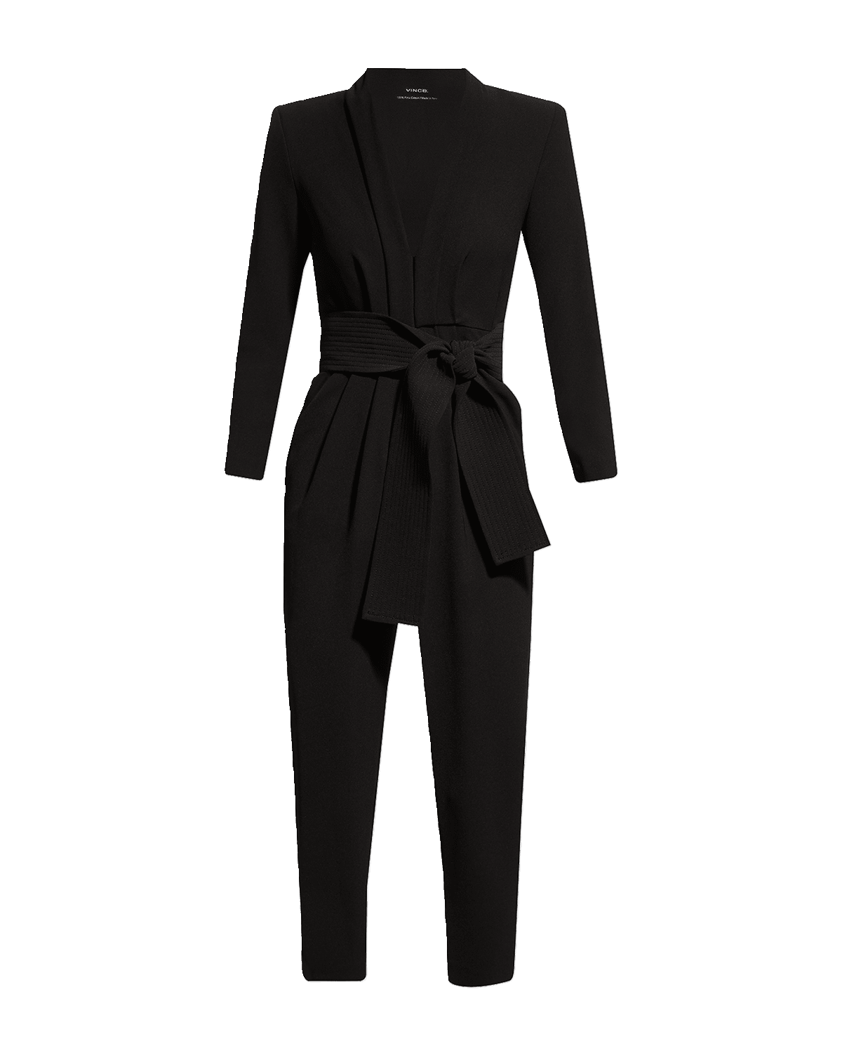 A.L.C. Kieran Belted Long-Sleeve Jumpsuit