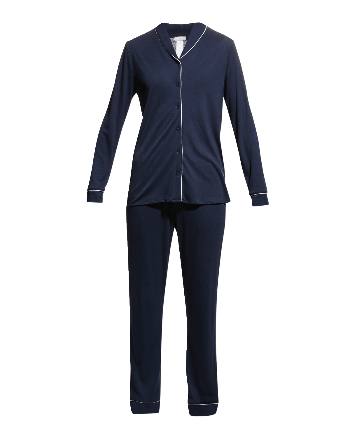 Hanro Natural Comfort Long-Sleeve Pajama Set