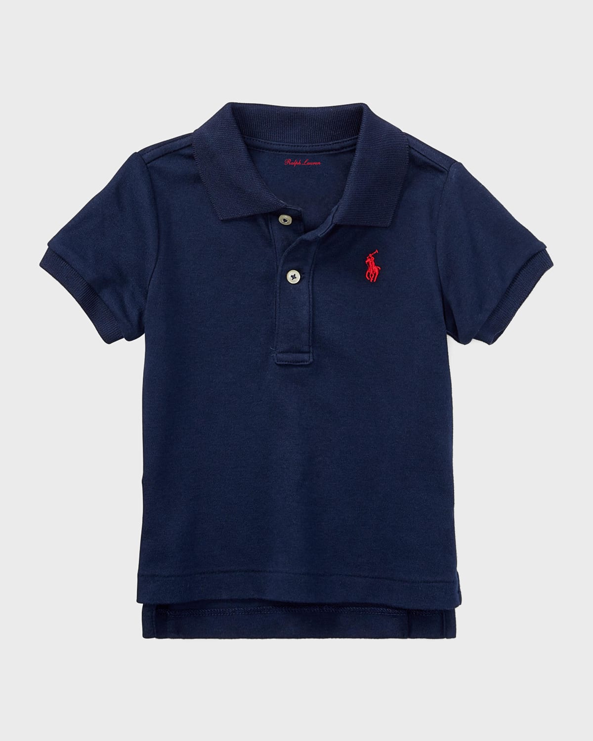 Ralph Lauren Childrenswear Interlock Polo Knit Shirt, Size 3-24 Months