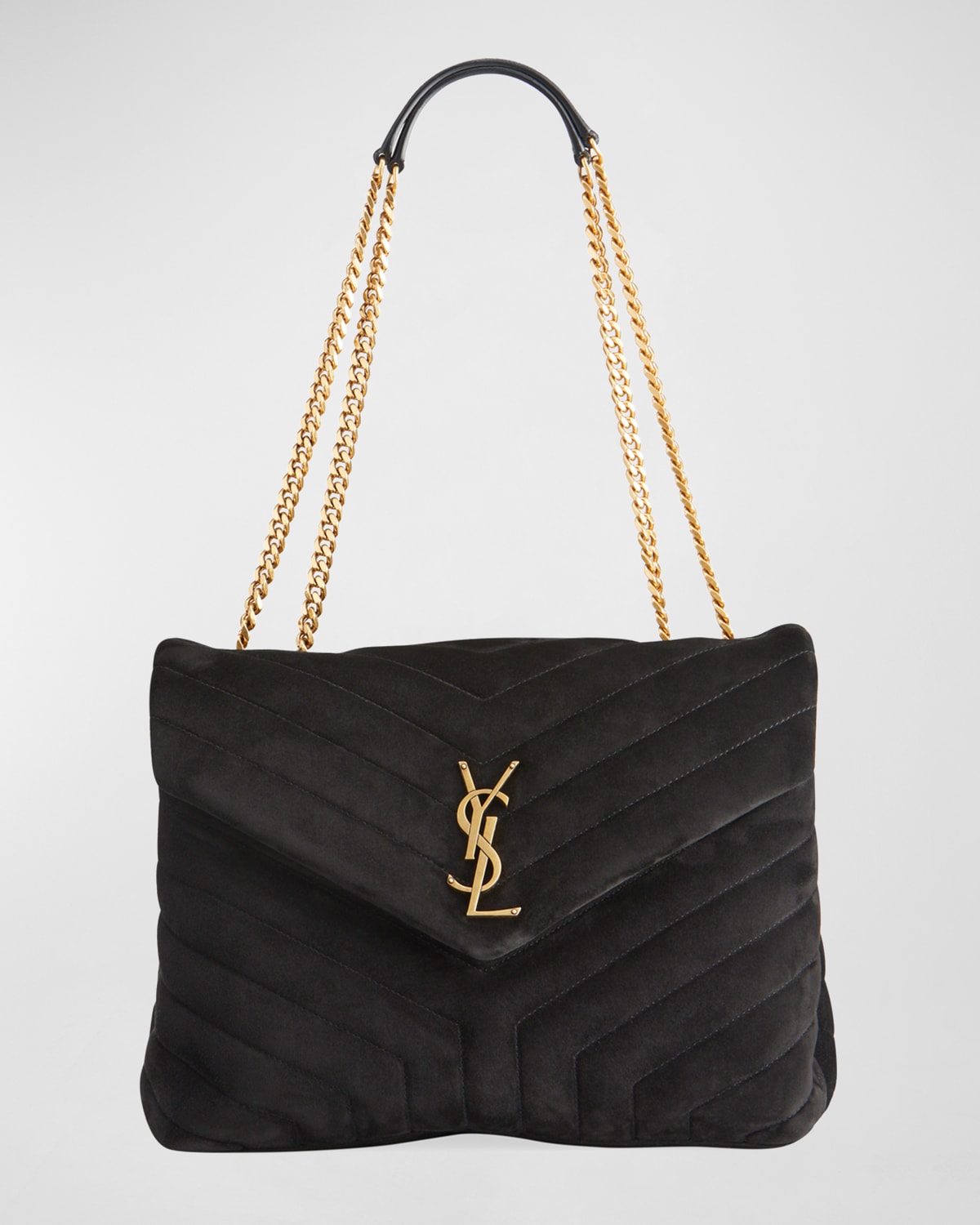 Saint Laurent Loulou Medium YSL Matelasse Calfskin FlapTop Shoulder Bag Neiman Marcus