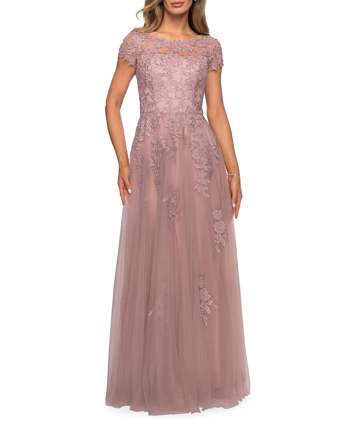 mauve elegant dress