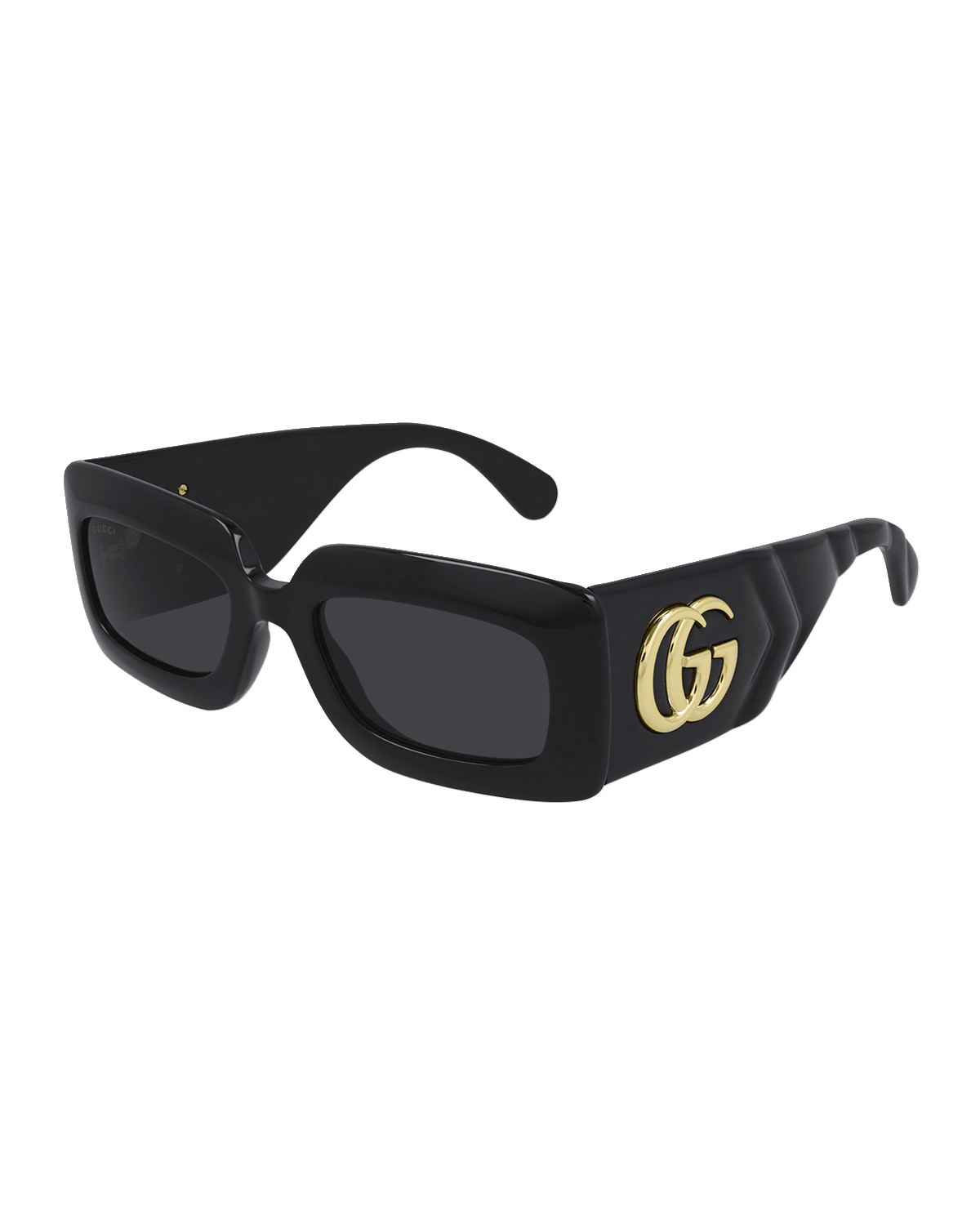 Gucci Oversized Rectangular Acetate Sunglasses