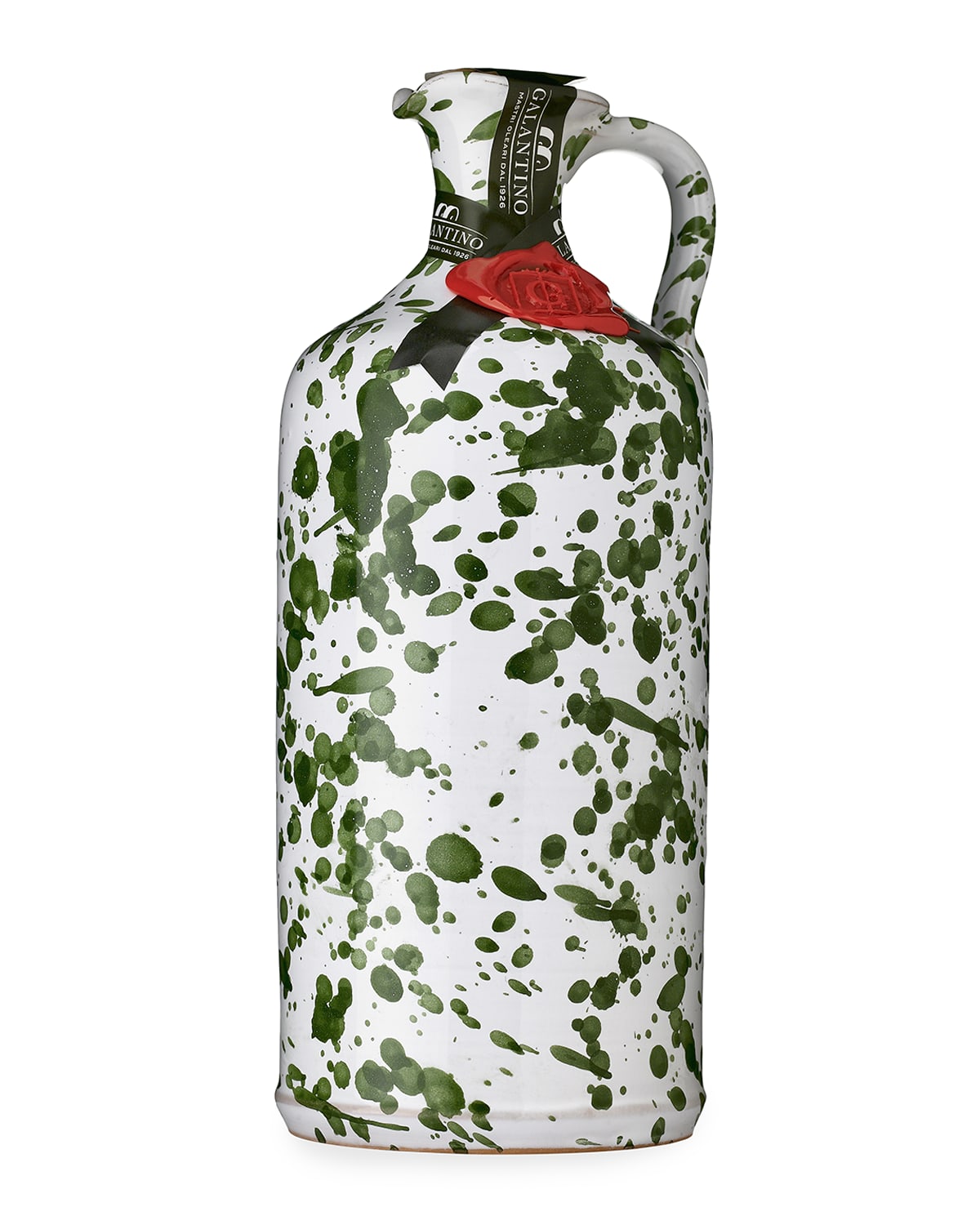 Frantoio Galantino Hand-Painted Ceramic Jug with Extra Virgin Olive Oil