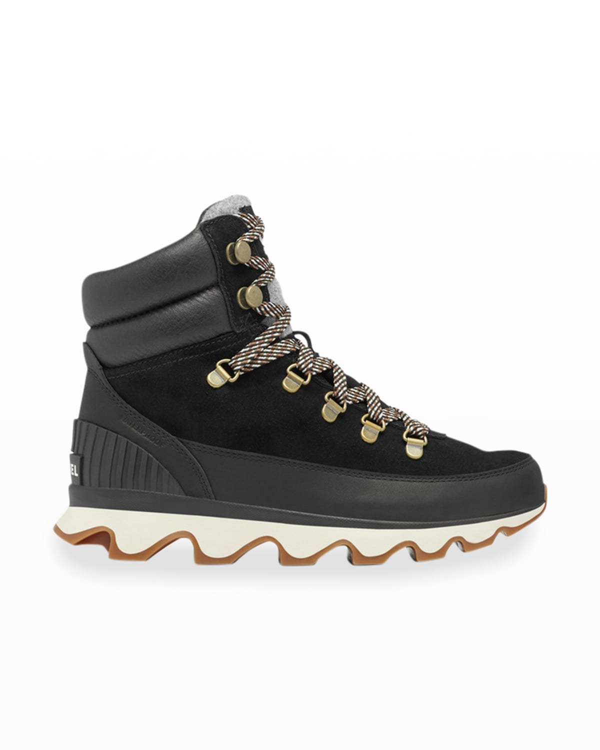 Sorel Kinetic Conquest Mixed Leather Hiker Boots In Black | ModeSens