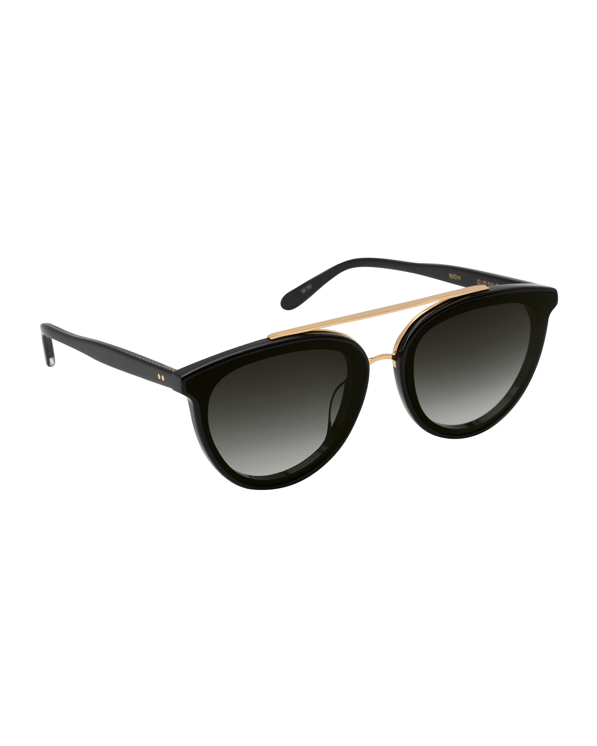 KREWE Clio Round Acetate Sunglasses, Black