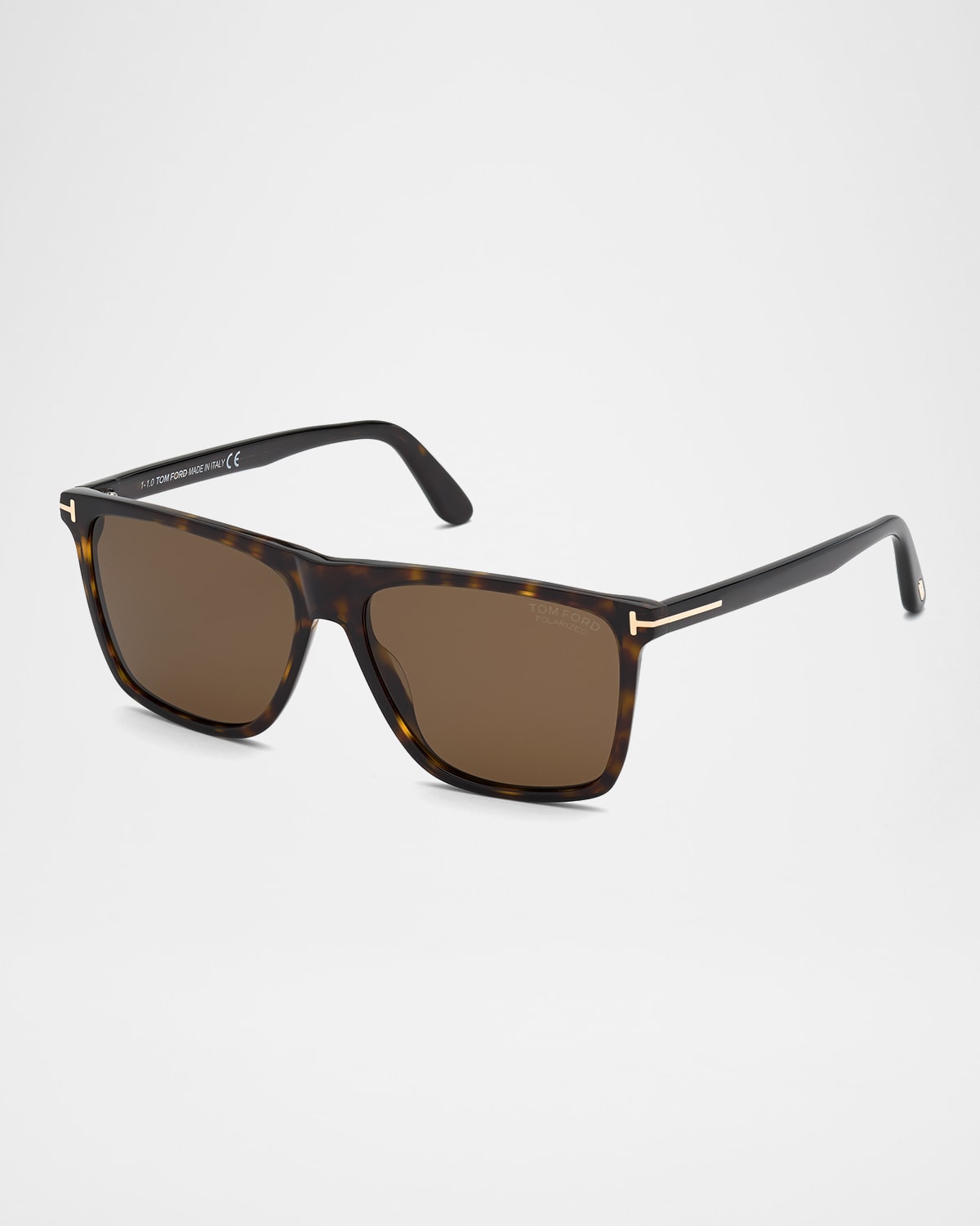 TOM FORD Men's Fletcher Polarized Square Acetate Sunglasses