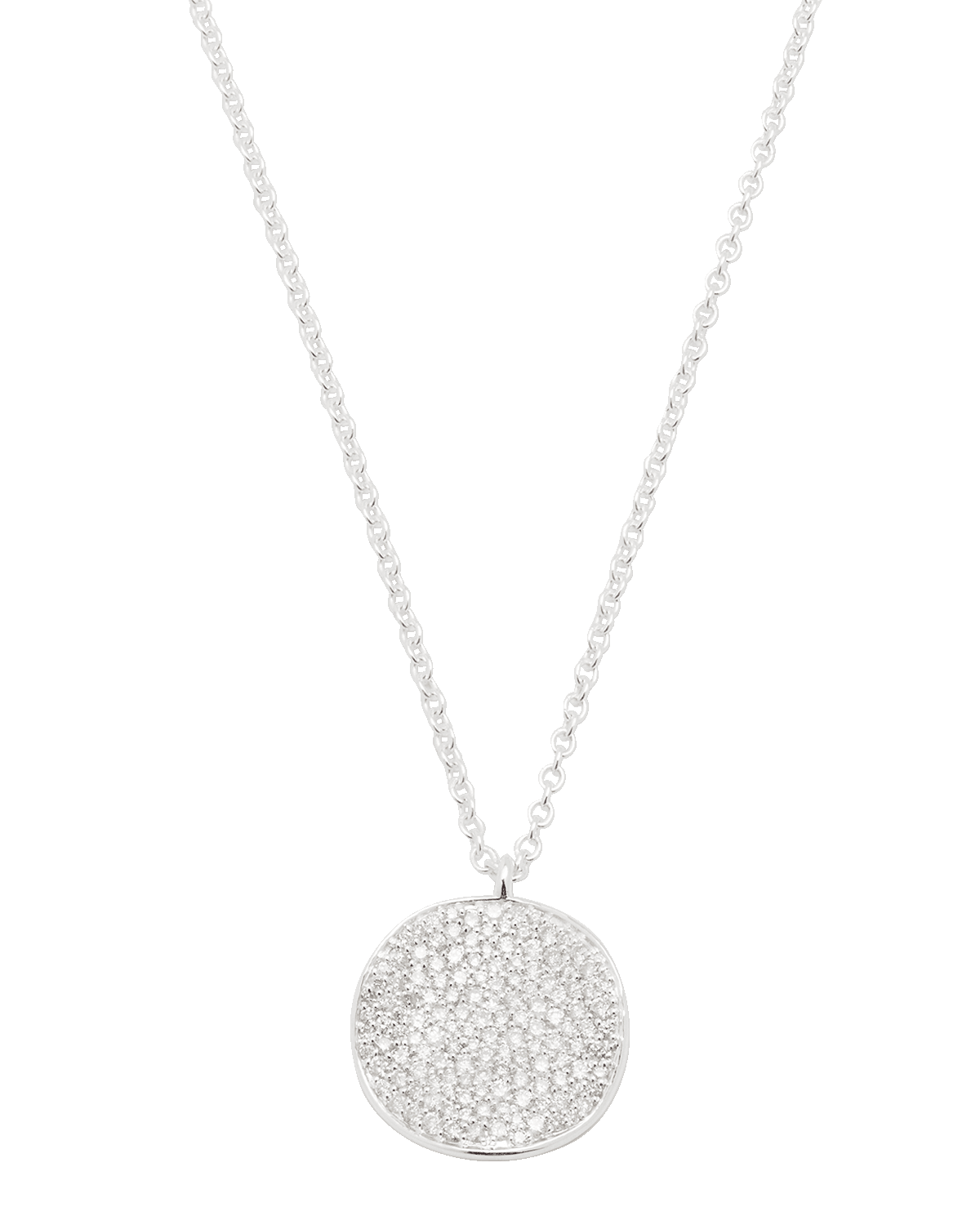 Ippolita Medium Flower Pendant Necklace in Sterling Silver with Diamonds