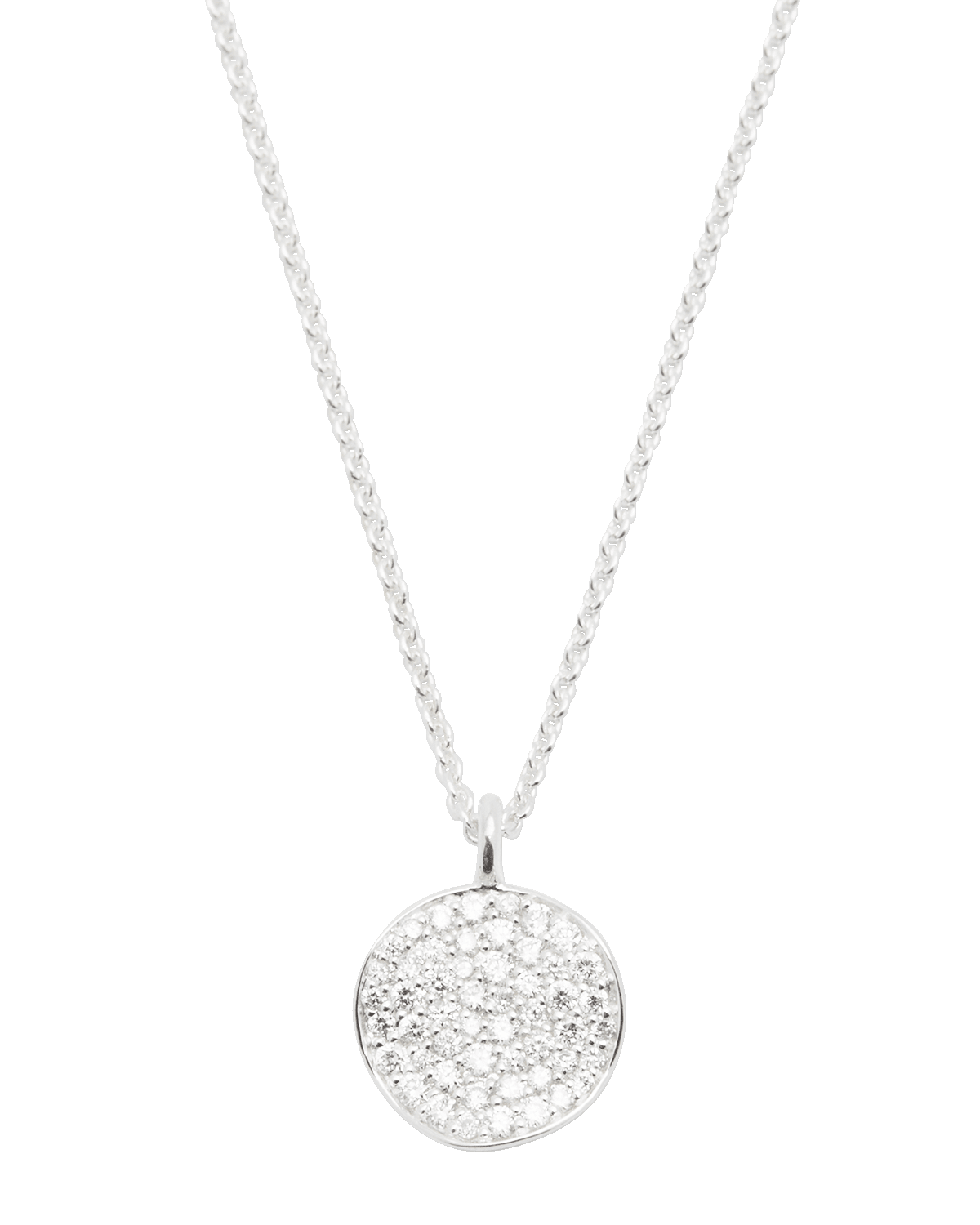 Ippolita Small Flower Pendant Necklace in Sterling Silver with Diamonds