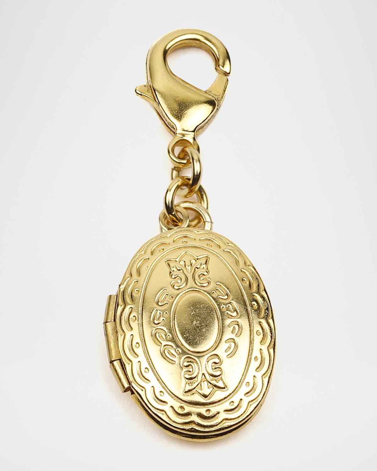 Engraved Chain Locket Charm