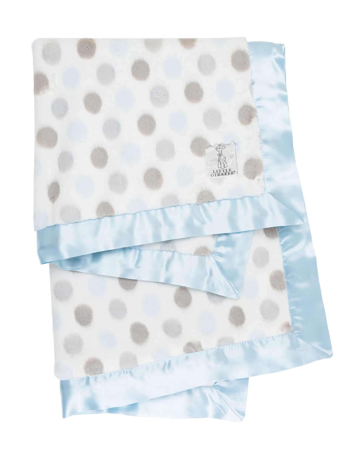 Little Giraffe Luxe Solid Plush Baby Blanket w/ Satin Border | Neiman ...