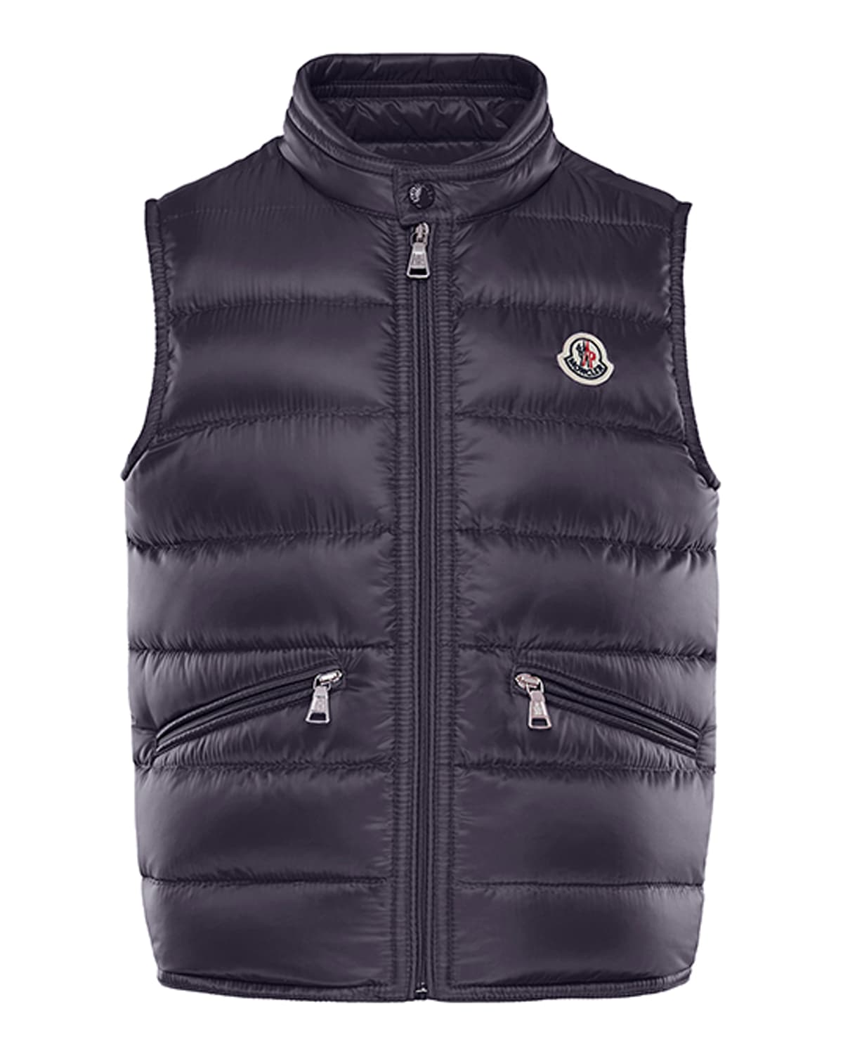 blue moncler vest