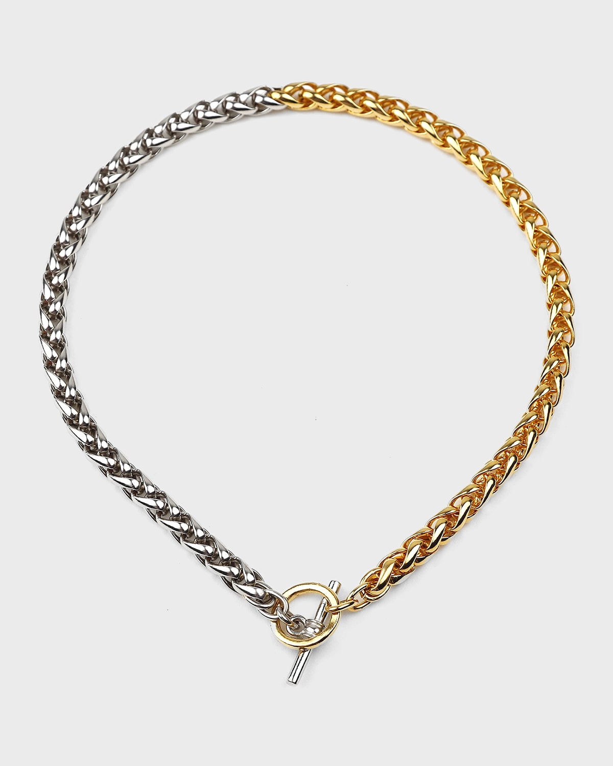 Ben-Amun Two-Tone Twist Link Necklace