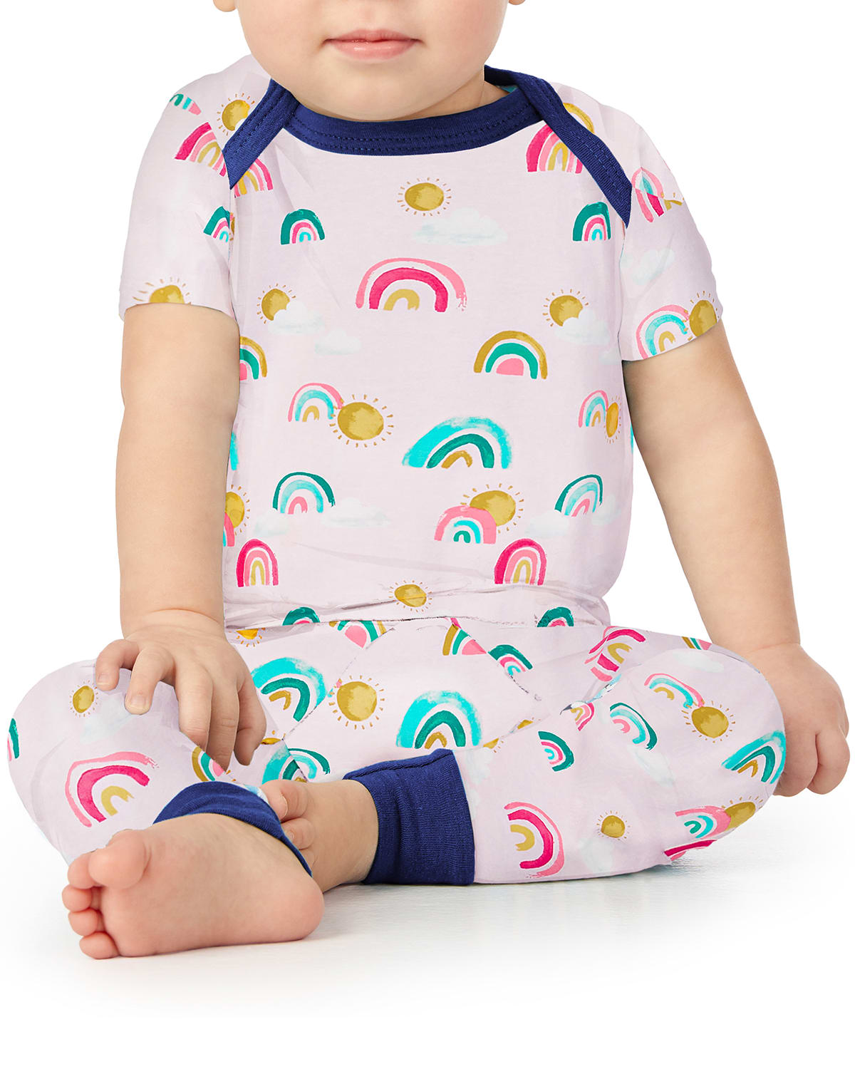 KicKee Pants Baby Girls Print Tee - Sugar Plum Tree Baby 6-12 Months