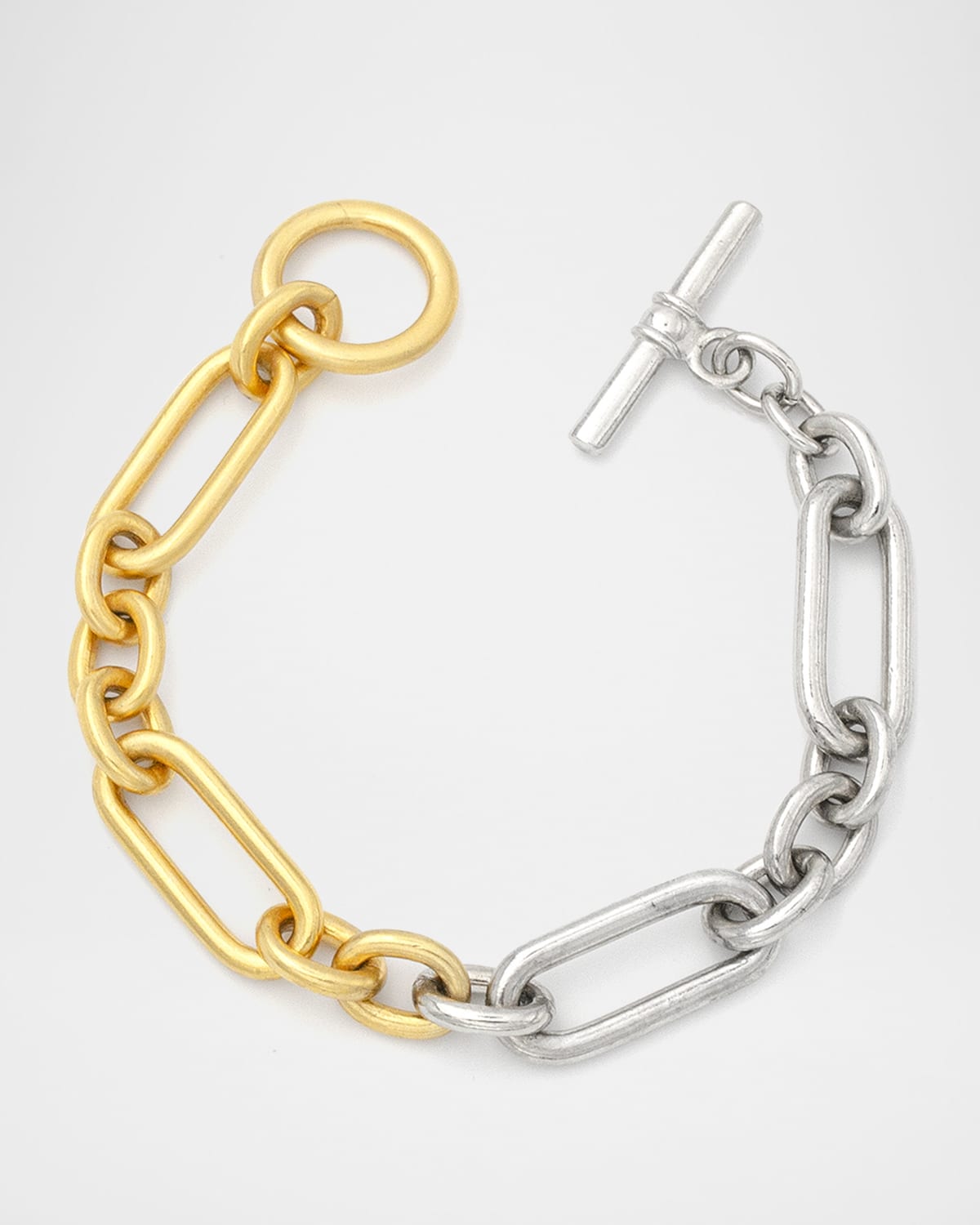 Ben-Amun Two-Tone Link Bracelet, 7"L