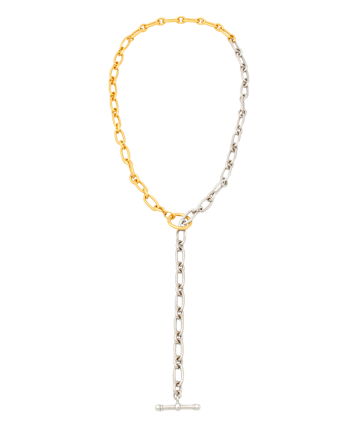 Ben-Amun Long Two-Tone Textured Necklace