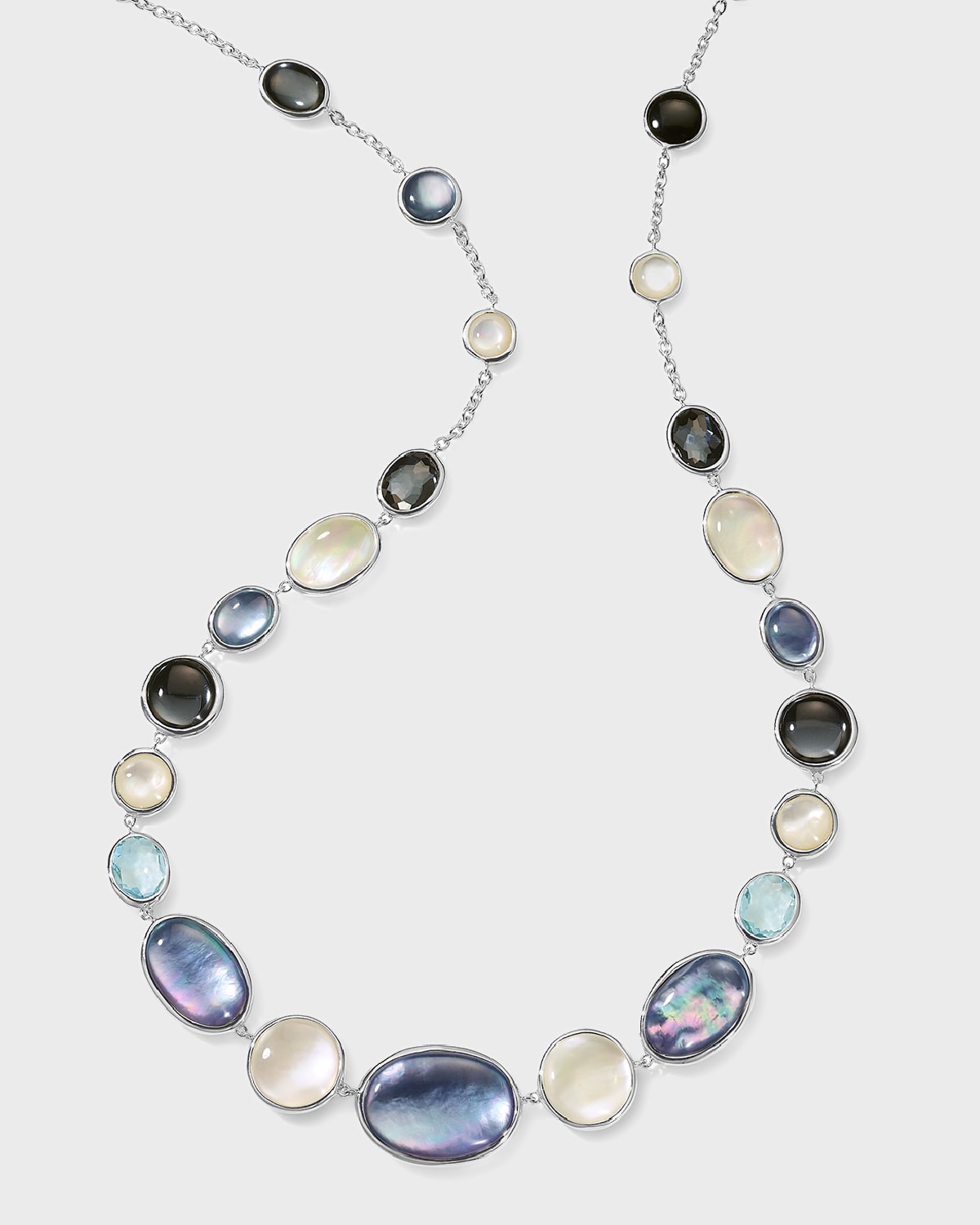 Ippolita Medium Stone Collar Necklace in Sterling Silver
