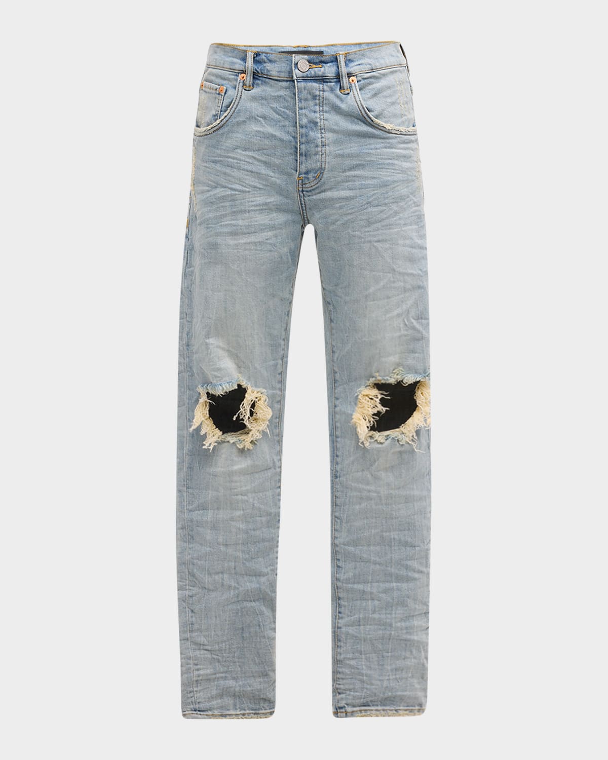 blue distressed jeans mens