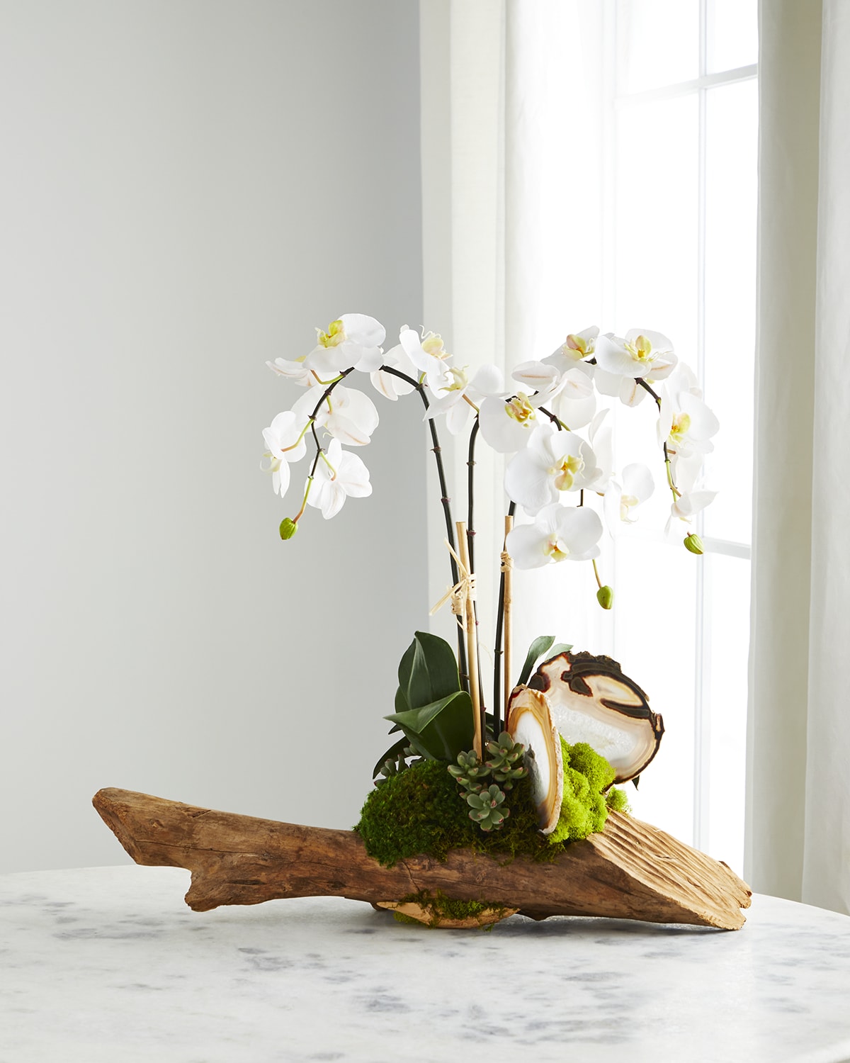 T & C Floral Company White Orchid in Driftwood Agate Slabs | Thumbnail 4 T & C Floral Company White Orchid in Driftwood Agate Slabs | Thumbnail 4