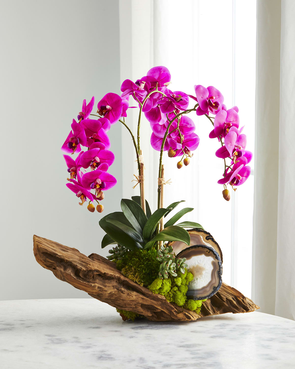 T & C Floral Company Fuchsia Orchid in Driftwood Agate Slabs | Thumbnail 4 T & C Floral Company Fuchsia Orchid in Driftwood Agate Slabs | Thumbnail 4