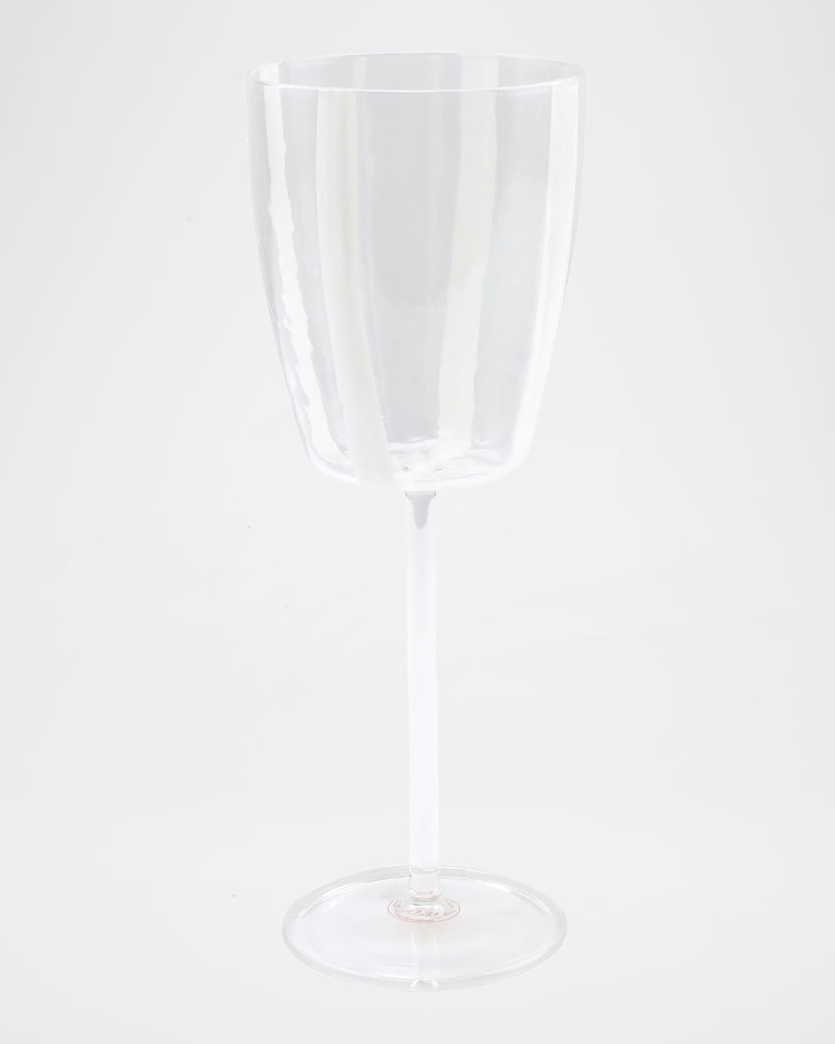 Vietri Stripe White Wine Glass