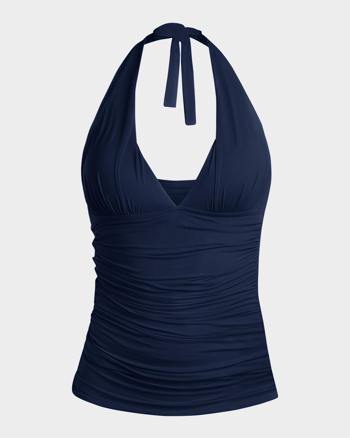 La Blanca Island Goddess Halter Tankini Swim Top