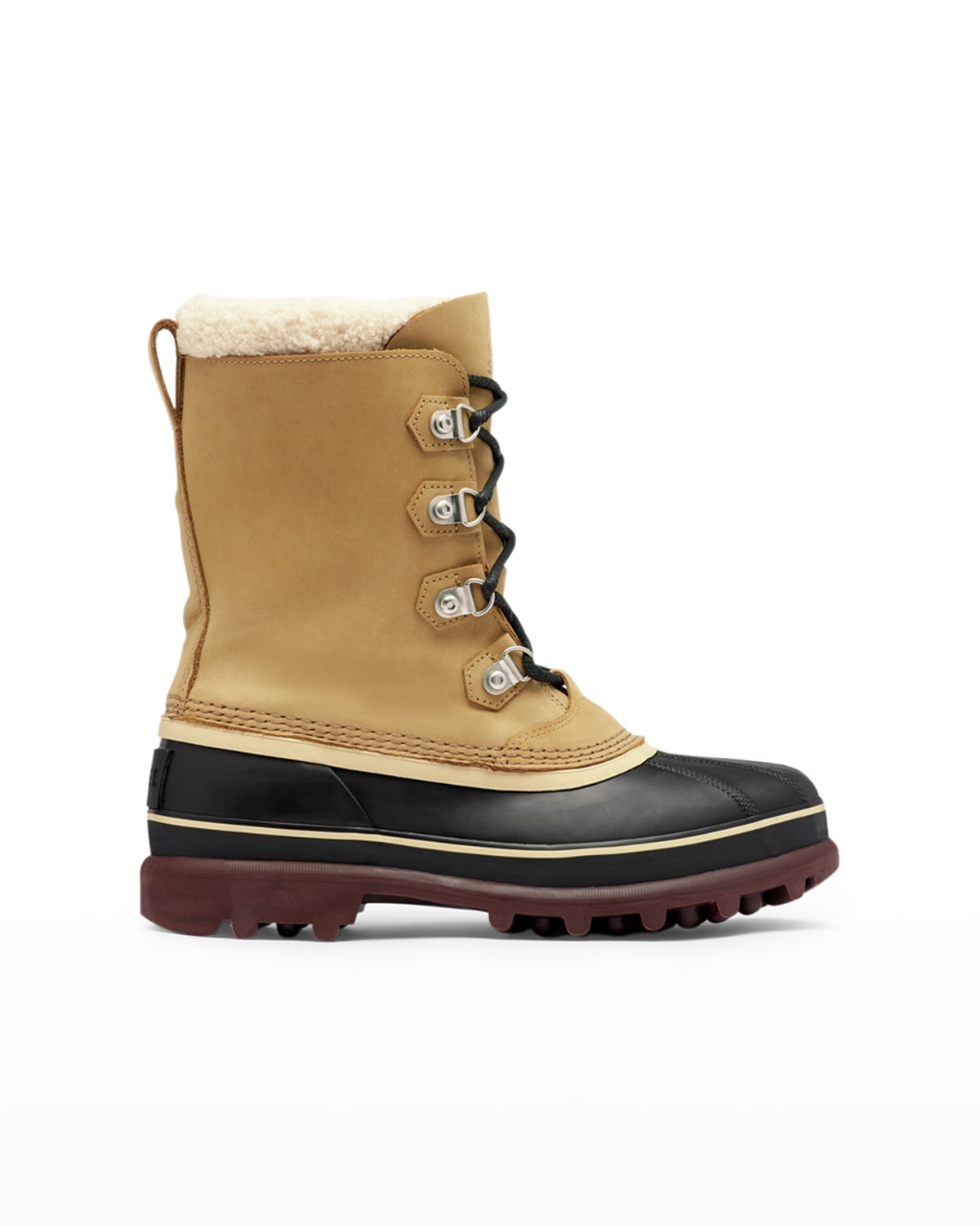caribou genuine shearling lined waterproof duck boot
