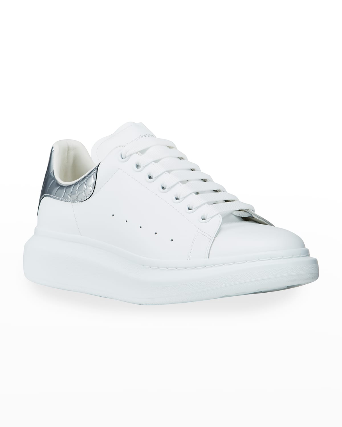 Alexander McQueen Men's Oversized Two-Tone Clear-Sole Sneakers | Neiman ...