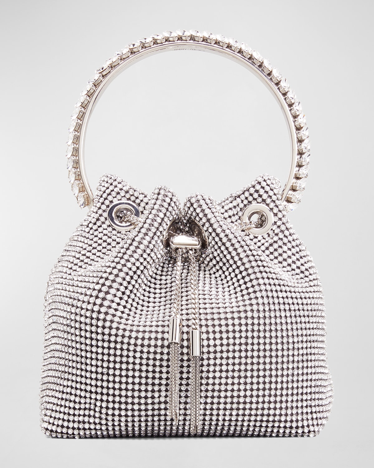 Jimmy Choo Bon Bon Satin Crystal Mesh with Crystal