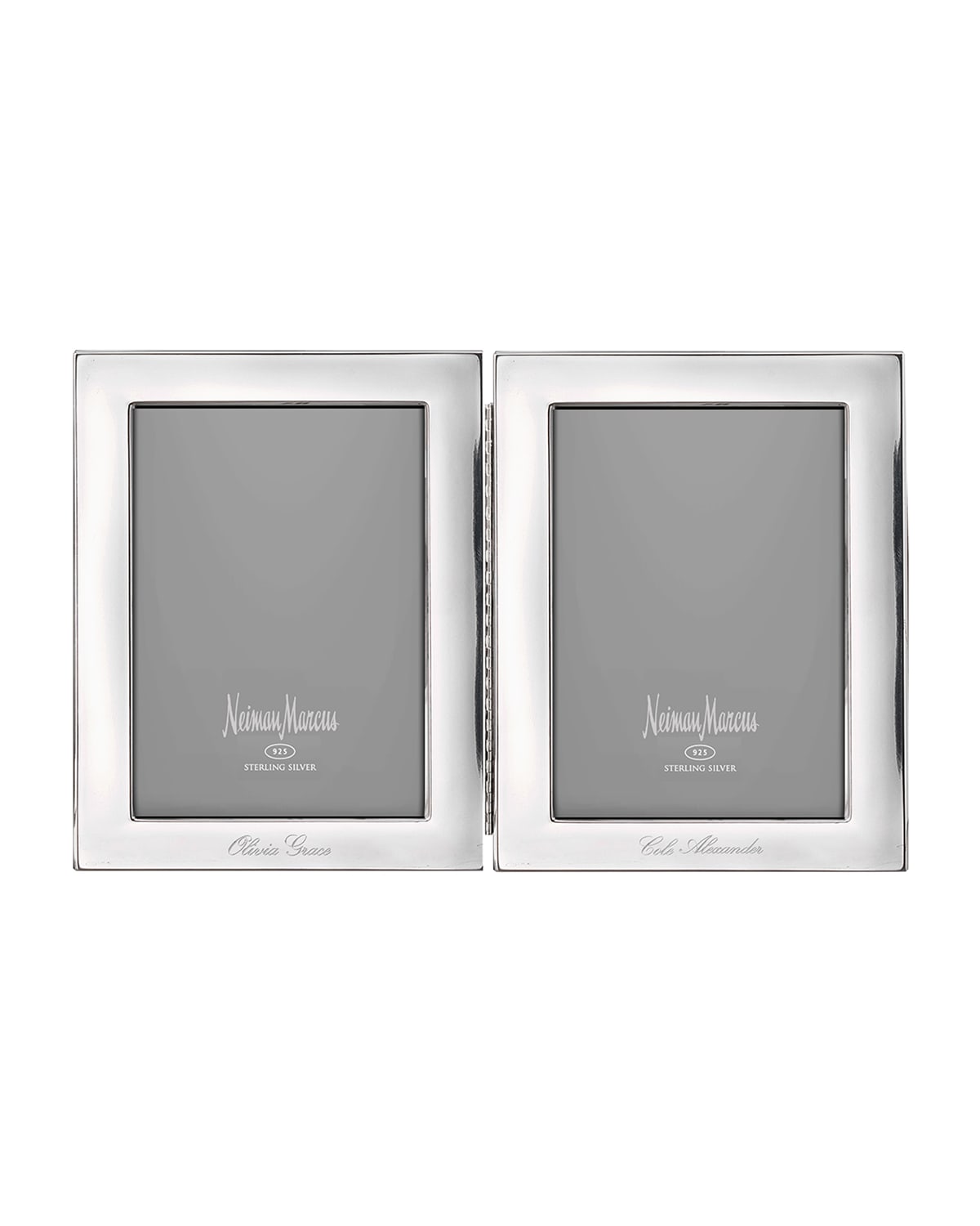 Cunill America Tiffany Plain Hinged Double Personalized Frame, 4" x 6" | Thumbnail 4 Cunill America Tiffany Plain Hinged Double Personalized Frame, 4" x 6" | Thumbnail 4