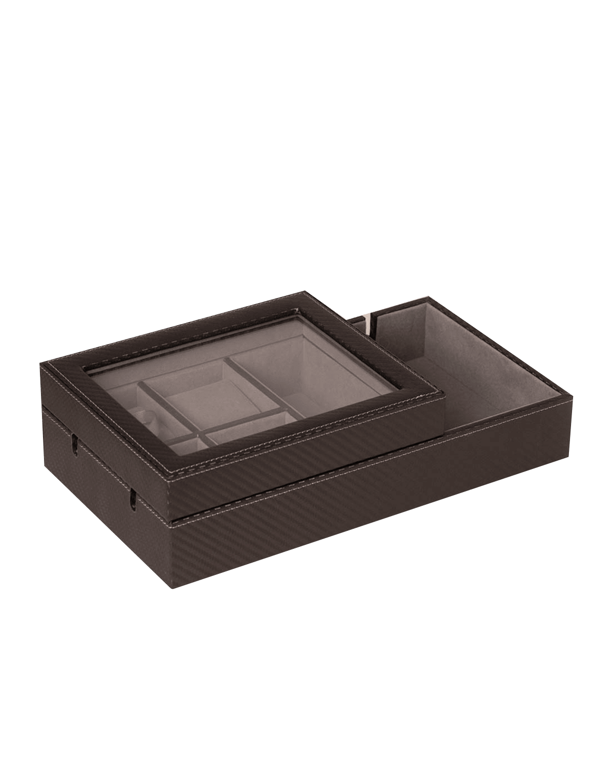 Bey-Berk Men's Devin Watch Tech Valet Tray