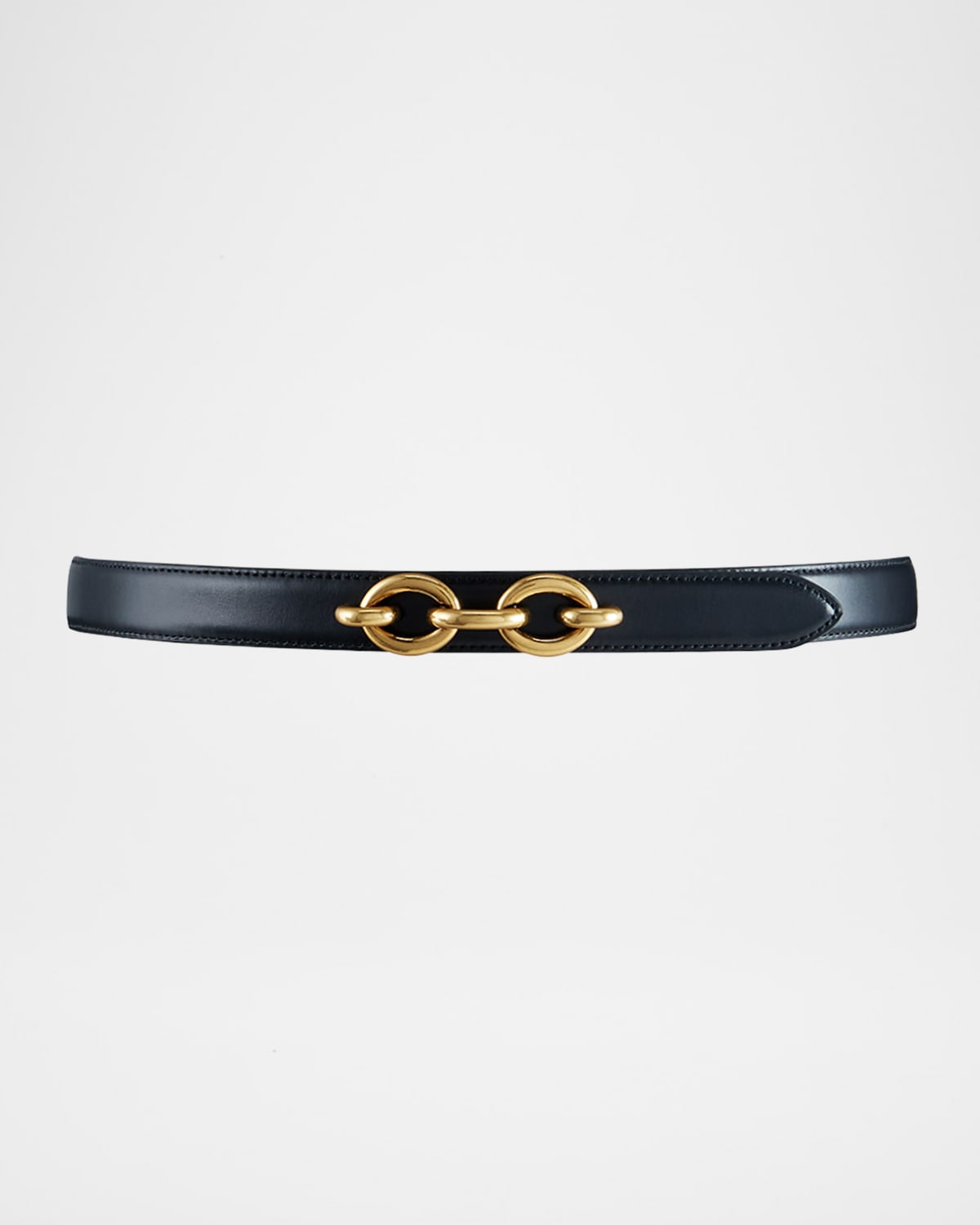 Saint Laurent YSL Cintura Skinny Leather Belt