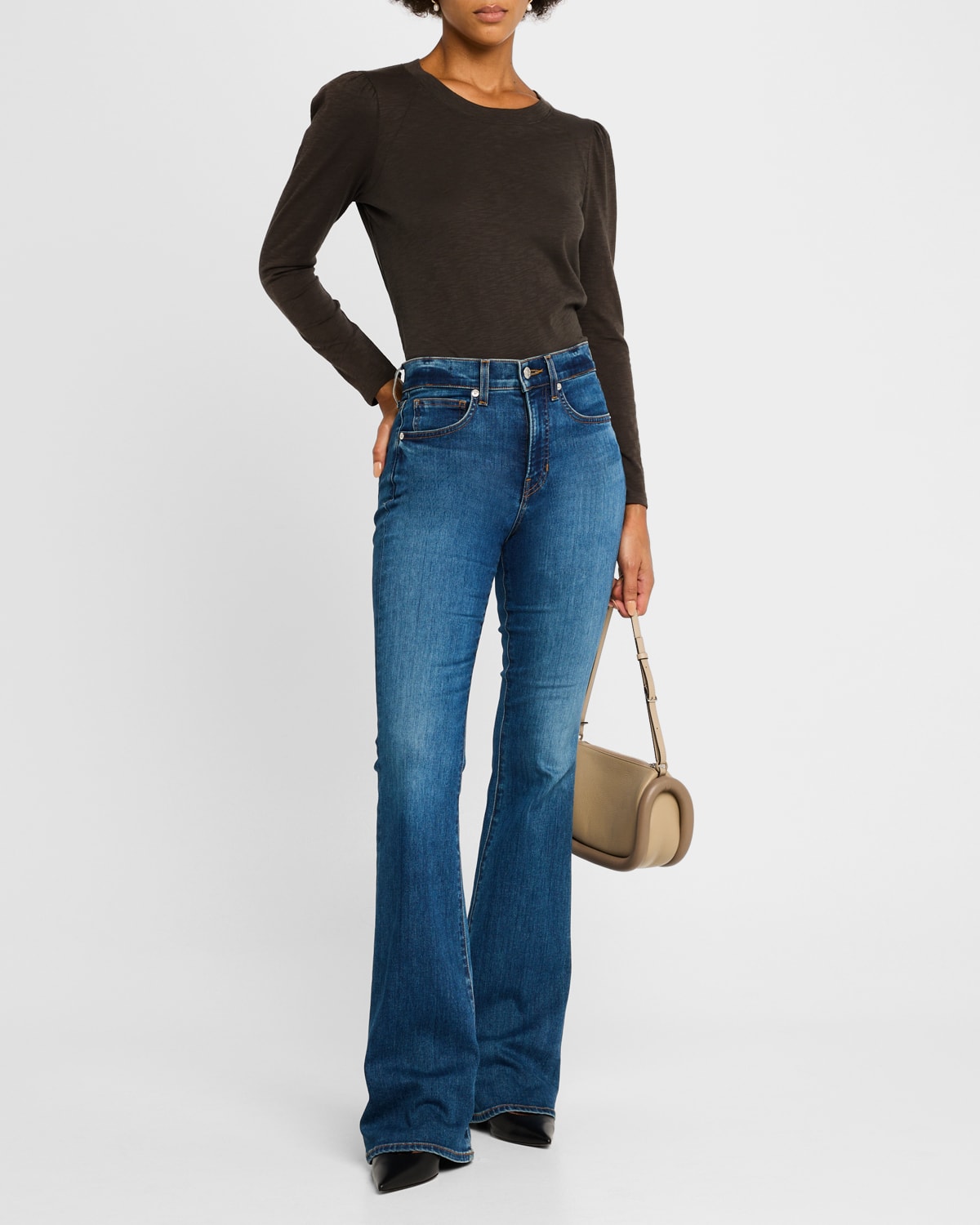 Veronica Beard Mason Long-Sleeve Baseball Tee