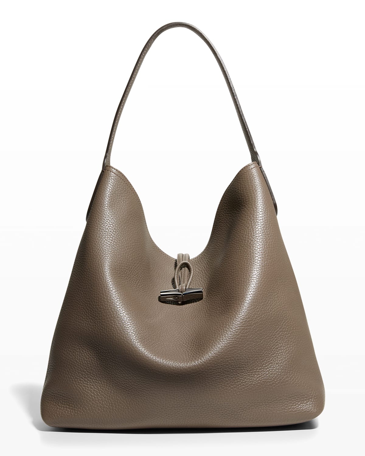Longchamp Roseau Essential Hobo Bag In Grey ModeSens